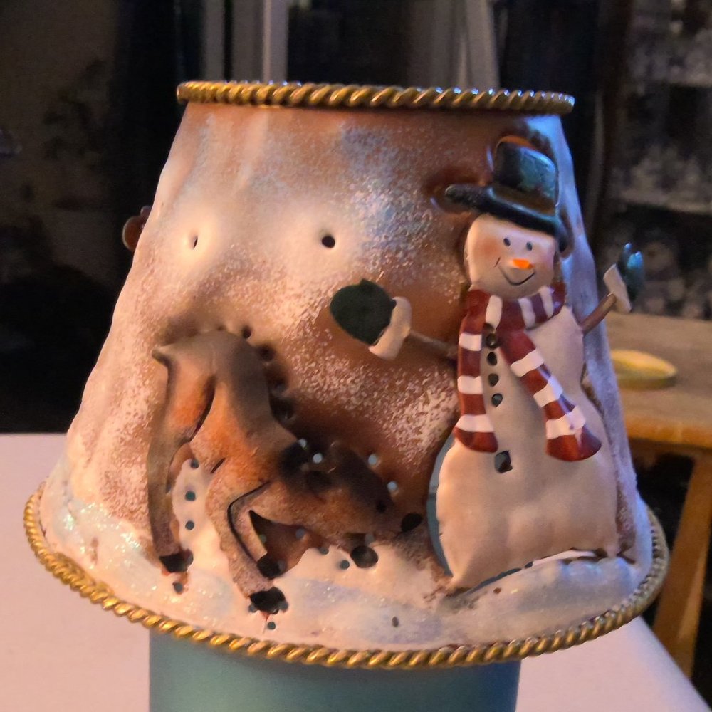 Winter Candle topper